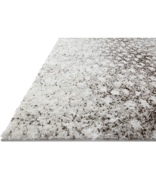 Loloi II Bliss Shag BLS-01 Grey / White 3'11" X 6' Area Rug