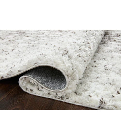 Loloi II Bliss Shag BLS-01 Grey / White 3'11" X 6' Area Rug