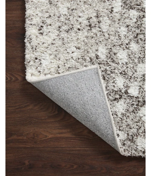 Loloi II Bliss Shag BLS-01 Grey / White 3'11" X 6' Area Rug