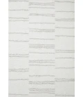 Loloi II Bliss Shag BLS-02 White / Grey 2'-7" x 7'-6" Area Rug