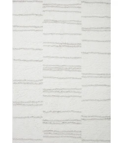 Loloi Bliss Shag BLS-02 White / Grey Area Rug 2 ft. 7 in. X 7 ft. 6 in. Rectangle