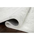 Loloi II Bliss Shag BLS-02 White / Grey 2'-7" x 7'-6" Area Rug