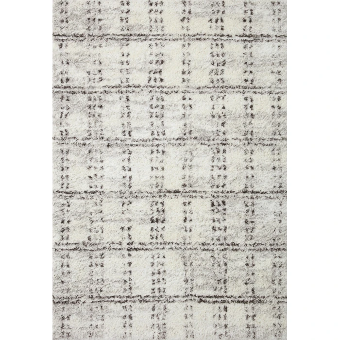 Loloi II Bliss Shag BLS-03 Cream / Grey 18" x 18" Sample Area Rug