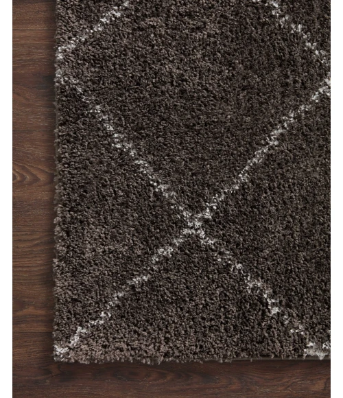 Loloi II Bliss Shag BLS-04 Bark / Grey 2'-7" x 7'-6" Area Rug