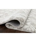 Loloi II Bliss Shag BLS-05 Grey / White 2'-7" x 7'-6" Area Rug