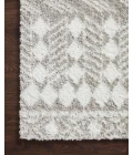 Loloi II Bliss Shag BLS-05 Grey / White 2'-7" x 7'-6" Area Rug