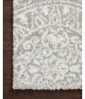 Loloi II Bliss Shag BLS-06 Grey / White 2'-7" x 7'-6" Area Rug