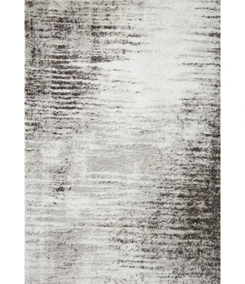 Loloi II Bliss Shag BLS-07 Grey / Cream 2'-7" x 7'-6" Area Rug