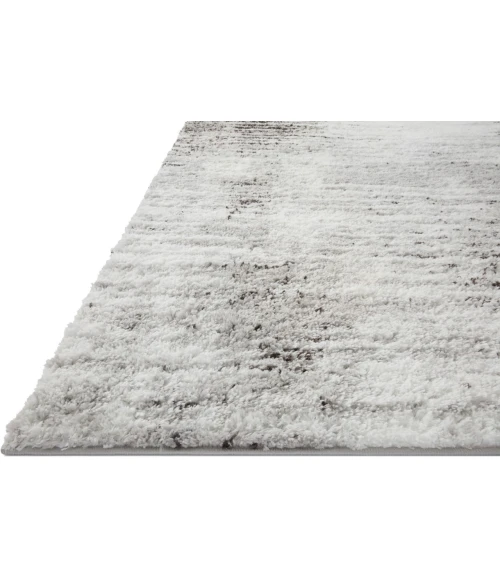 Loloi II Bliss Shag BLS-07 Grey / Cream 2'-7" x 7'-6" Area Rug
