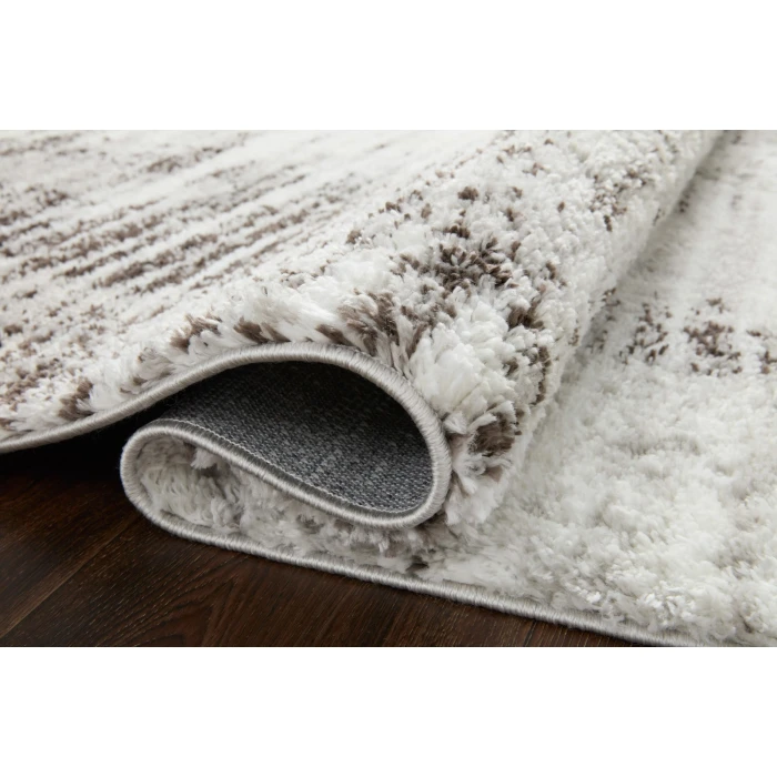 Loloi II Bliss Shag BLS-07 Grey / Cream 3'11" X 6' Area Rug