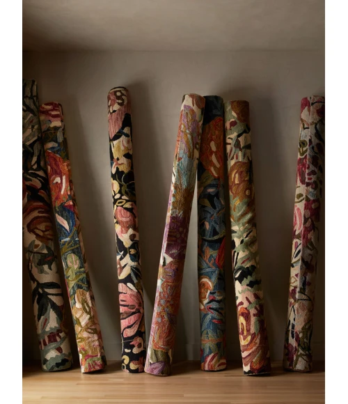 Loloi Belladonna Black / Berry BLM-01 7 ft. 9 in. X 9 ft. 9 in. Rectangle Rug