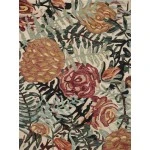 Loloi Belladonna BLM-02 Ivory / Lagoon Area Rug 3 ft. 0 in. X 3 ft. 0 in. Round