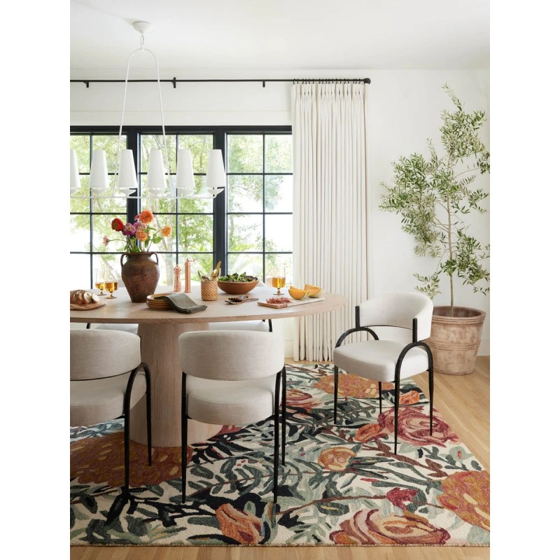 Loloi Belladonna Ivory / Lagoon 2'-3" x 3'-9" Accent Rug