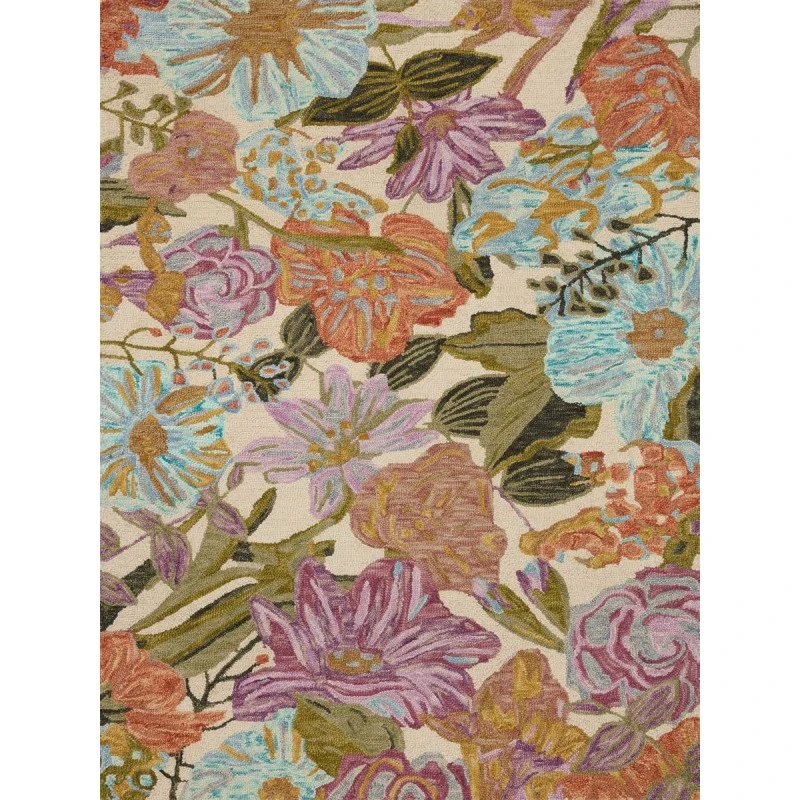 Loloi Belladonna Ivory / Multi 3'-6" x 5'-6" Accent Rug