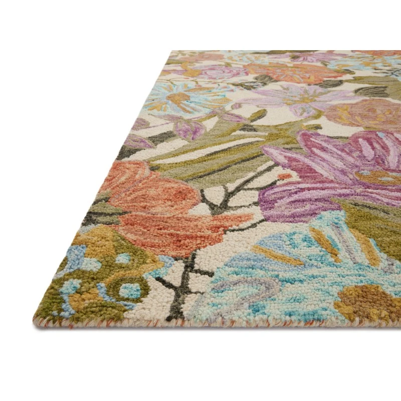 Loloi Belladonna Ivory / Multi 3'-6" x 5'-6" Accent Rug