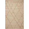 Loloi Bodhi BOD-01 IVORY / NATURAL Area Rug 3 ft. 6 in. X 5 ft. 6 in. Rectangle