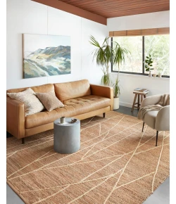 Loloi Bodhi BOD-03 NATURAL / IVORY Area Rug 9 ft. 3 in. X 13 ft. Rectangle