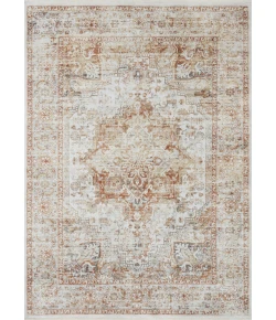 Loloi Bonney BNY-01 Ivory / Sunset Area Rug 18 in. X 18 in. Sample Rectangle