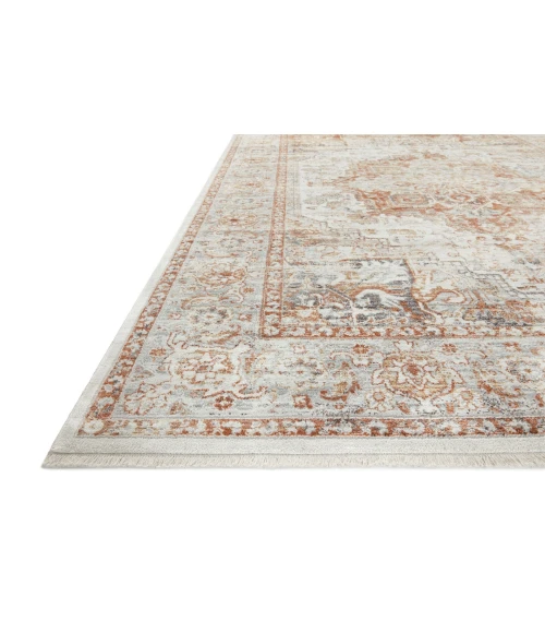 Loloi Bonney BNY-01 Ivory / Sunset 18" x 18" Sample Area Rug
