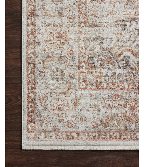 Loloi Bonney BNY-01 Ivory / Sunset 18" x 18" Sample Area Rug