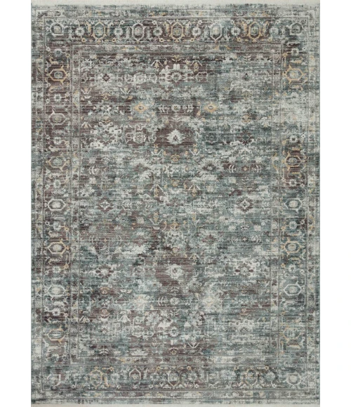 Loloi Bonney BNY-05 Slate / Teal 2'-0" x 3'-0" Area Rug