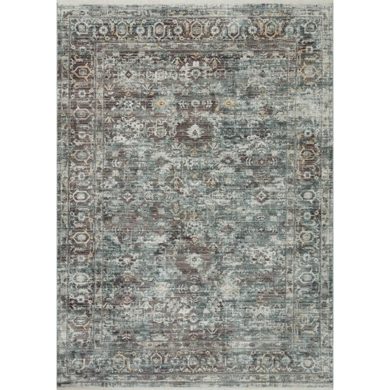 Loloi Bonney BNY-05 Slate / Teal 11'-6" x 15'-5" Area Rug