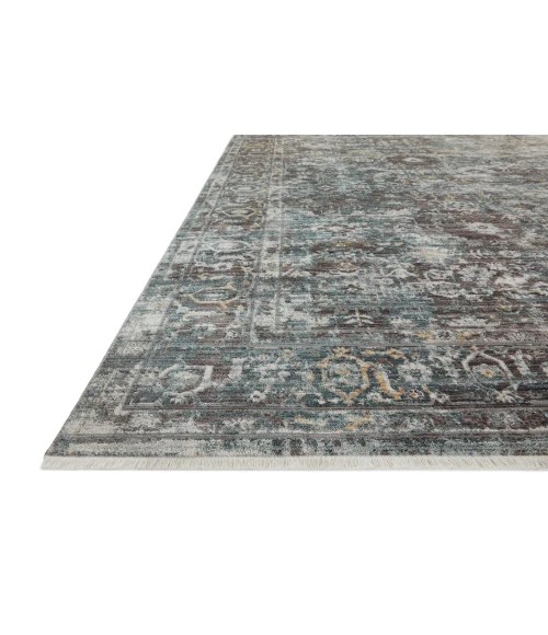 Loloi Bonney BNY-05 Slate / Teal 2'-0" x 3'-0" Area Rug
