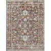 Loloi Bonney BNY-07 Charcoal / Spice Area Rug 18 in. X 18 in. Sample Rectangle