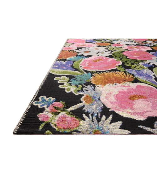 Loloi II Botanical Black / Multi 5'-3" x 7'-8" Area Rug