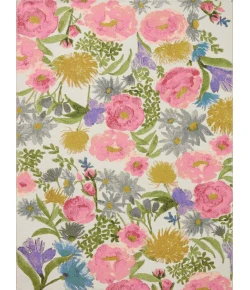 Loloi Botanical BOT-01 Ivory / Multi Area Rug 5 ft. 3 in. X 7 ft. 8 in. Rectangle