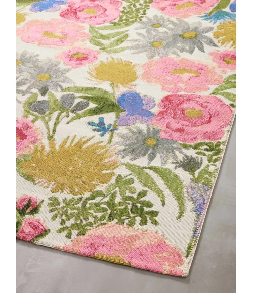Loloi II Botanical Ivory / Multi 5'-3" x 7'-8" Area Rug