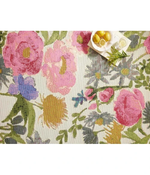 Loloi II Botanical Ivory / Multi 5'-3" x 7'-8" Area Rug