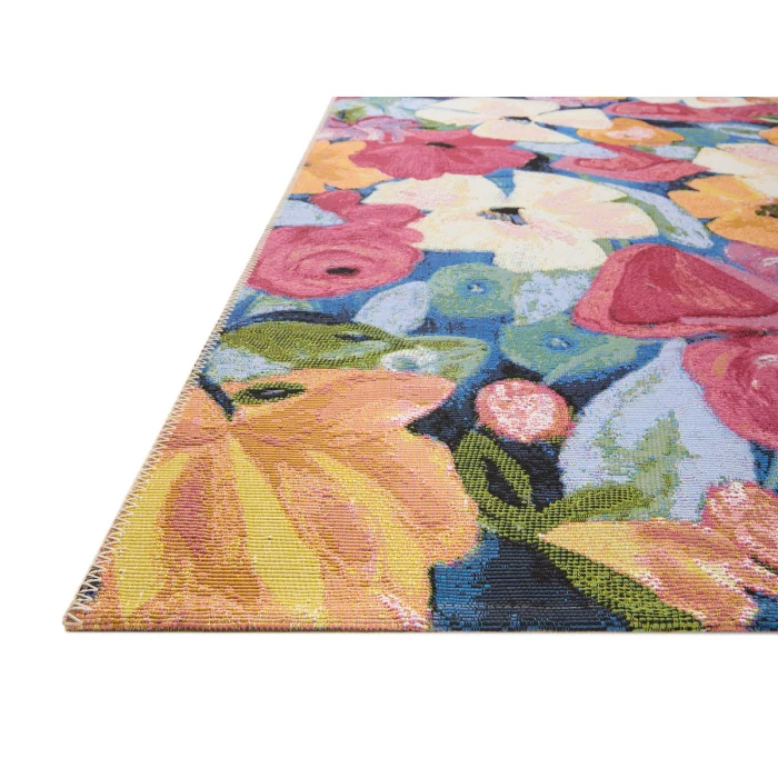 Loloi II Botanical Navy / Multi 2'-5" x 3'-11" Accent Rug