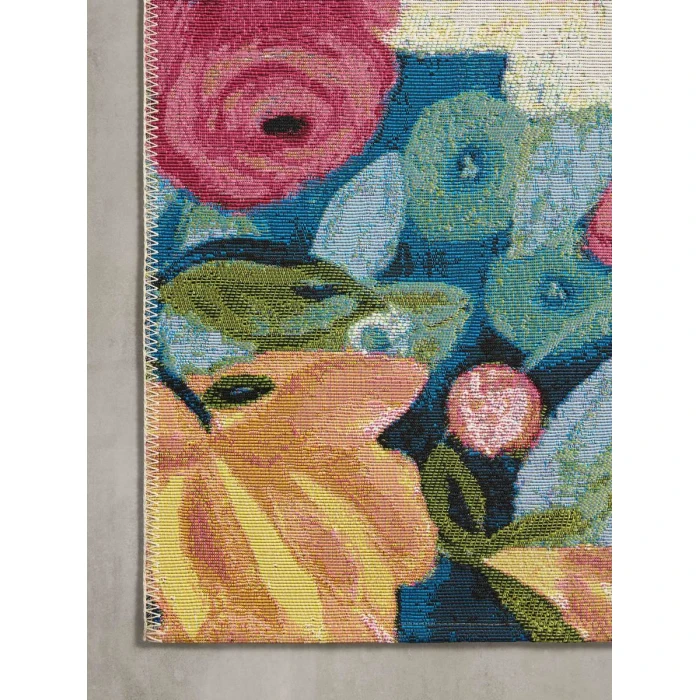 Loloi II Botanical Navy / Multi 2'-5" x 3'-11" Accent Rug