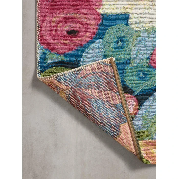 Loloi II Botanical Navy / Multi 2'-5" x 3'-11" Accent Rug