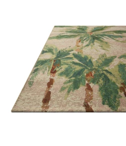 Loloi Botanical Clay / Green BOT-04 2 ft. 5 in. X 11 ft. 2 in. Rectangle Rug