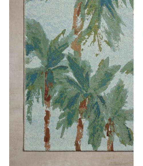 Loloi Botanical Sky / Green BOT-04 5 ft. 3 in. X 7 ft. 8 in. Rectangle Rug