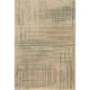 Loloi Bowery BOW-07 BEIGE / MULTI Area Rug 18 in. X 18 in. Sample