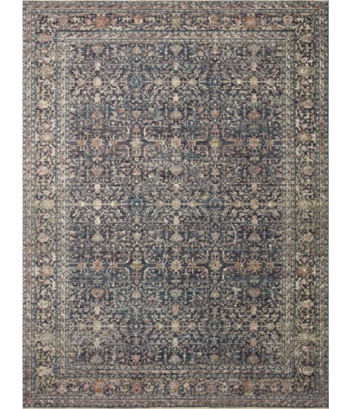 Jean Stoffer x Loloi Bradbury Midnight / Multi BRU-01 2 ft. 6 in. X 12 ft. Rectangle Rug