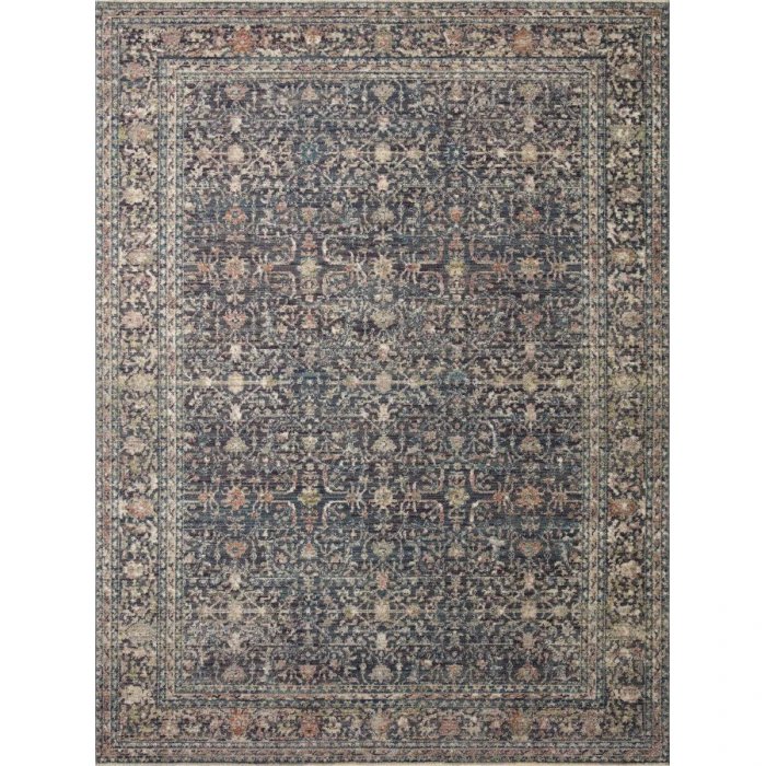 Jean Stoffer x Loloi Bradbury Midnight / Multi BRU-01 2 ft. 7 in. X 4 ft. Rectangle Rug