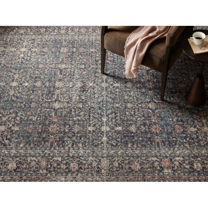 Jean Stoffer x Loloi Bradbury Midnight / Multi BRU-01 2 ft. 7 in. X 4 ft. Rectangle Rug
