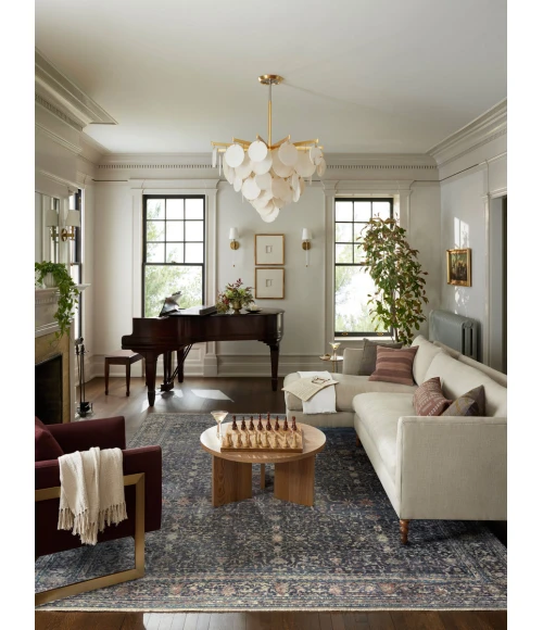 Jean Stoffer x Loloi Bradbury Midnight / Multi BRU-01 2 ft. 6 in. X 12 ft. Rectangle Rug
