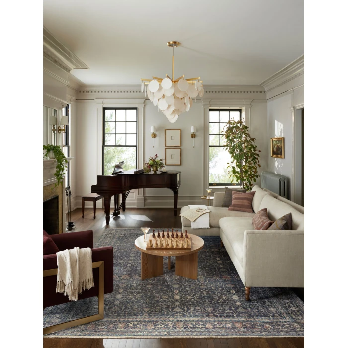 Jean Stoffer x Loloi Bradbury Midnight / Multi BRU-01 2 ft. 7 in. X 4 ft. Rectangle Rug