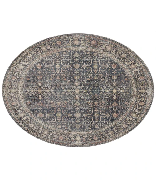 Jean Stoffer x Loloi Bradbury Midnight / Multi BRU-01 2 ft. 6 in. X 12 ft. Rectangle Rug