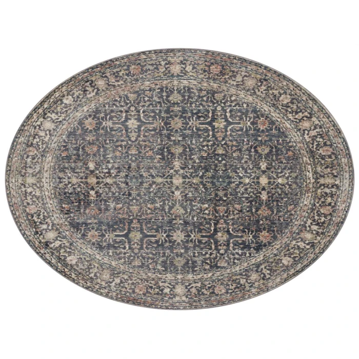 Jean Stoffer x Loloi Bradbury Midnight / Multi BRU-01 2 ft. 7 in. X 4 ft. Rectangle Rug