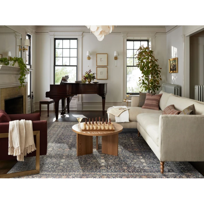 Jean Stoffer x Loloi Bradbury Midnight / Multi BRU-01 2 ft. 7 in. X 4 ft. Rectangle Rug