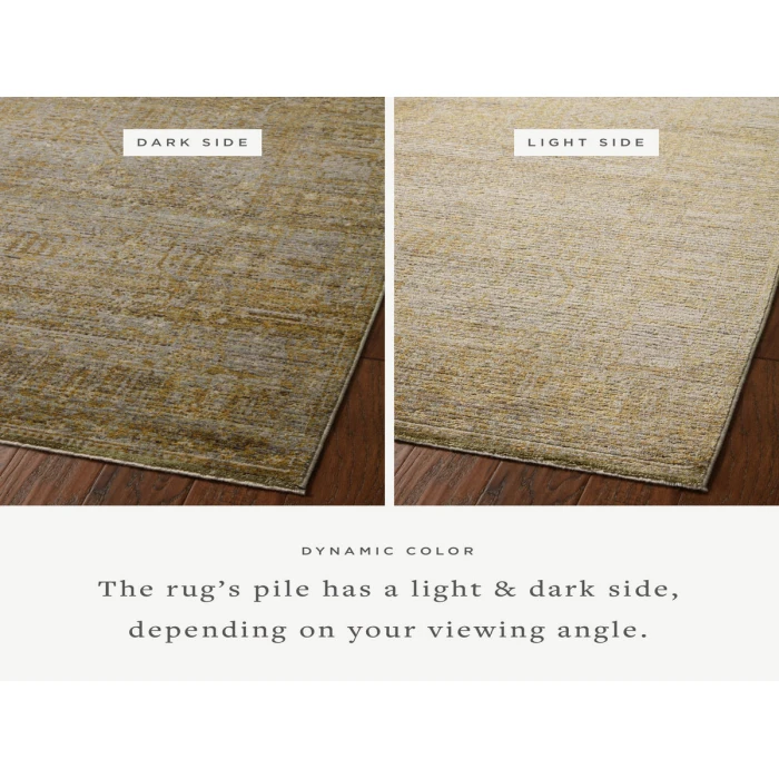Jean Stoffer x Loloi Bradbury Dove / Gold BRU-02 2 ft. 7 in. X 4 ft. Rectangle Rug