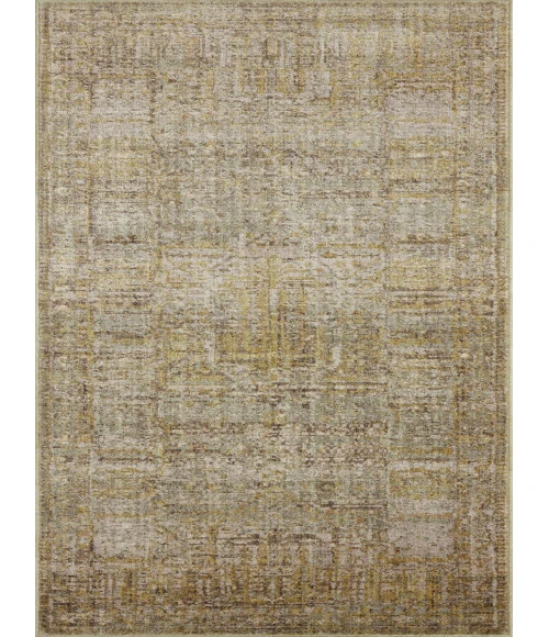 Jean Stoffer x Loloi Bradbury Dove / Gold BRU-02 7 ft. 10 in. X 10 ft. Rectangle Rug