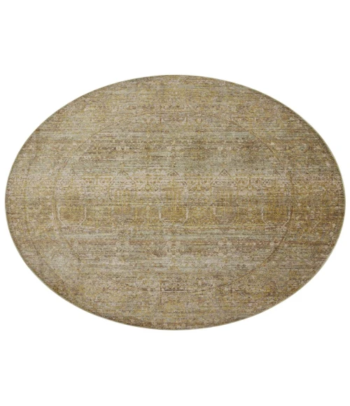 Jean Stoffer x Loloi Bradbury Dove / Gold BRU-02 7 ft. 10 in. X 10 ft. Rectangle Rug