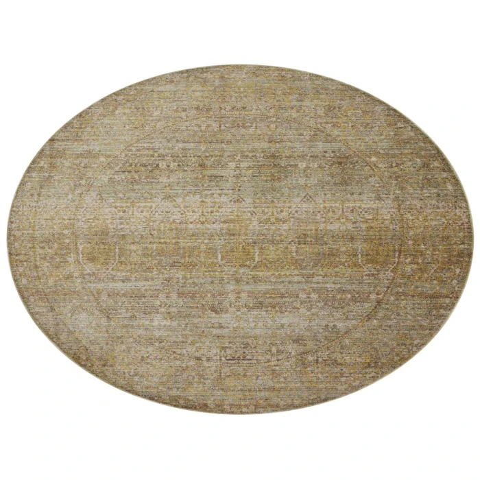 Jean Stoffer x Loloi Bradbury Dove / Gold BRU-02 2 ft. 7 in. X 4 ft. Rectangle Rug
